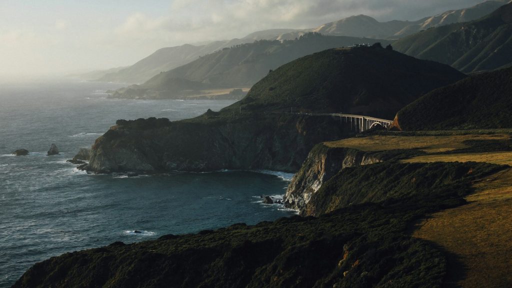 A photo of the big sur in california